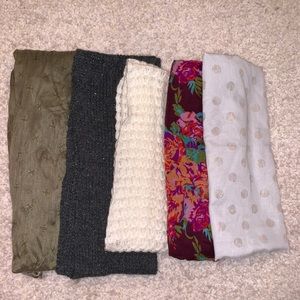 5 different scarves